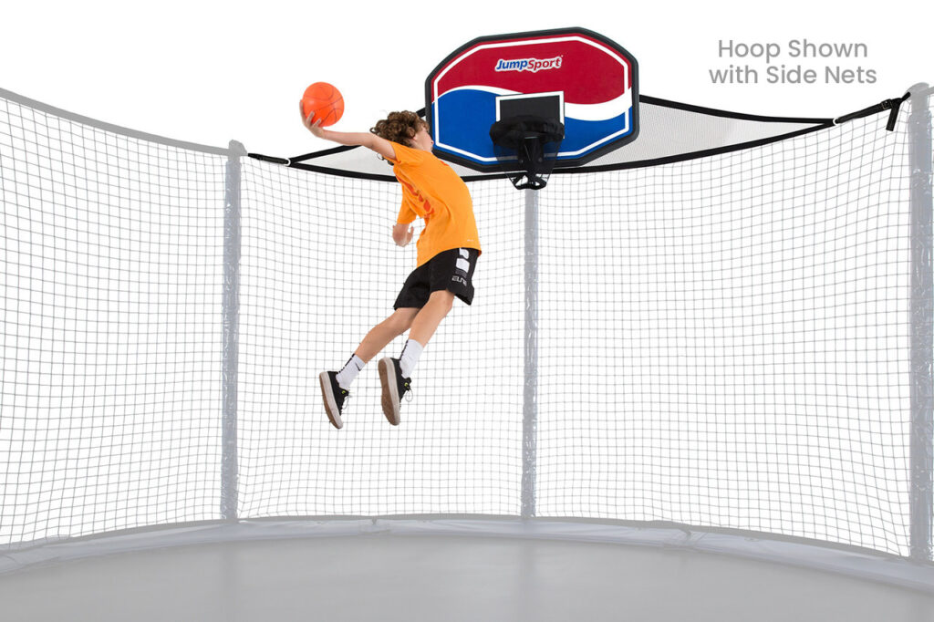 Trampoline Basketball Hoop